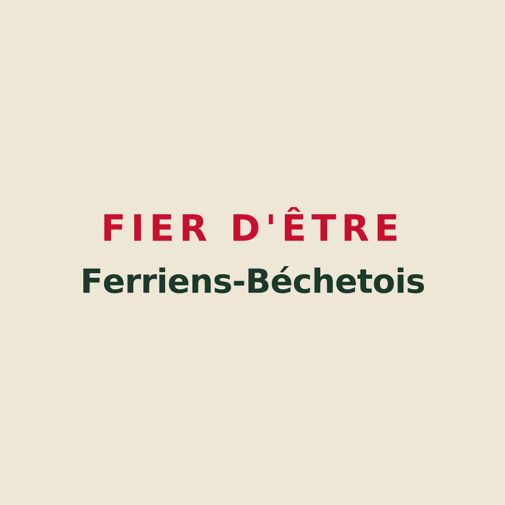 Tote bag « Fier d'être Ferriens-Béchetois » — design pour La Ferrière-Béchet