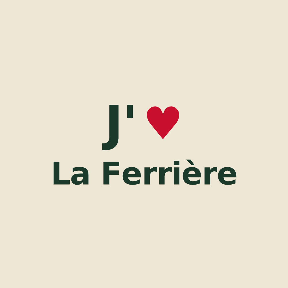 Tote bag personnalisé La Ferrière — design J'aime La Ferrière