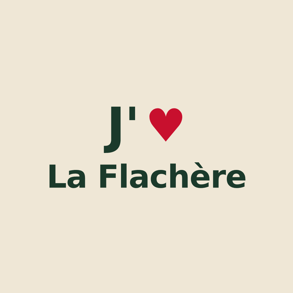 Tote bag personnalisé La Flachère — design J'aime La Flachère