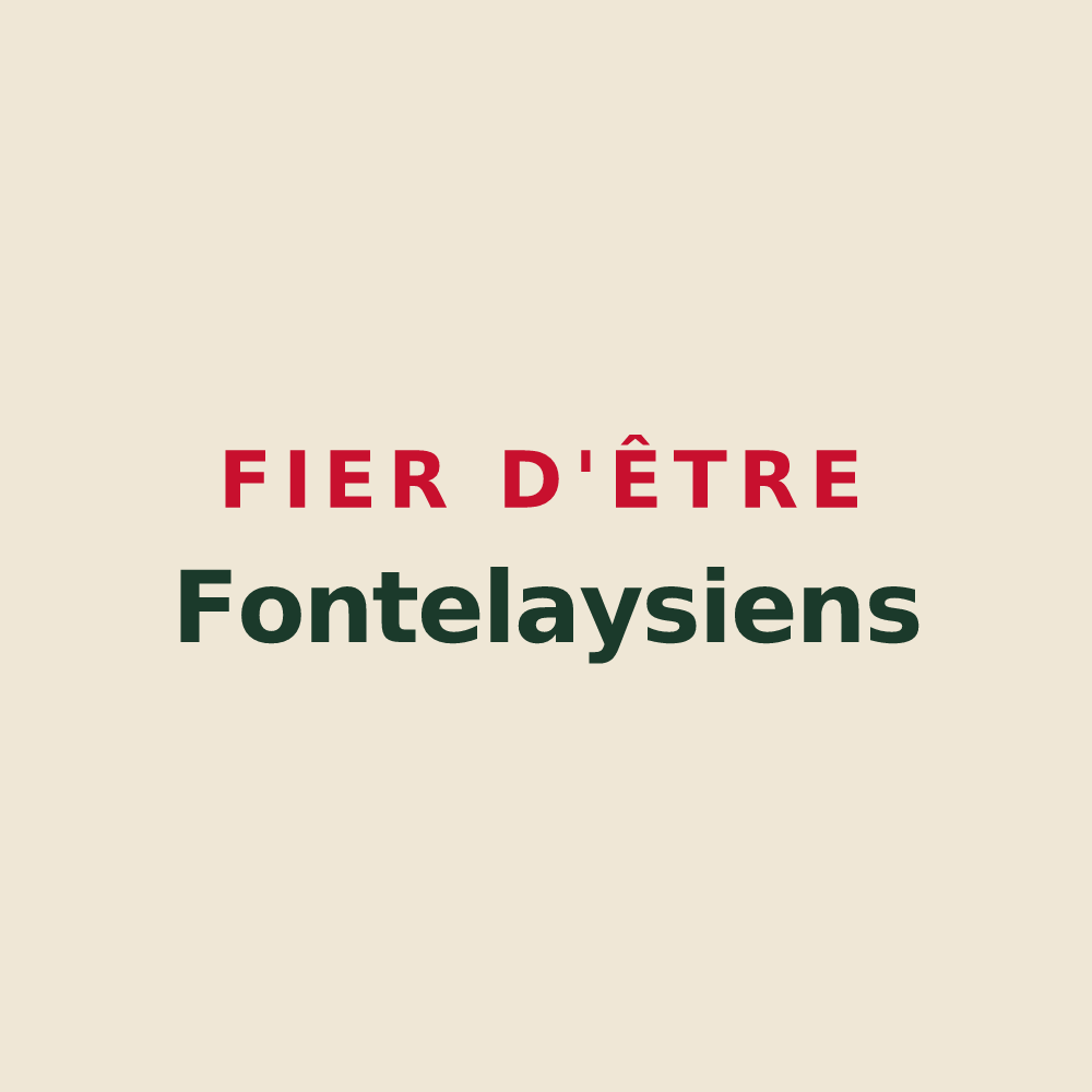 Tote bag « Fier d'être Fontelaysiens » — design pour La Fontelaye