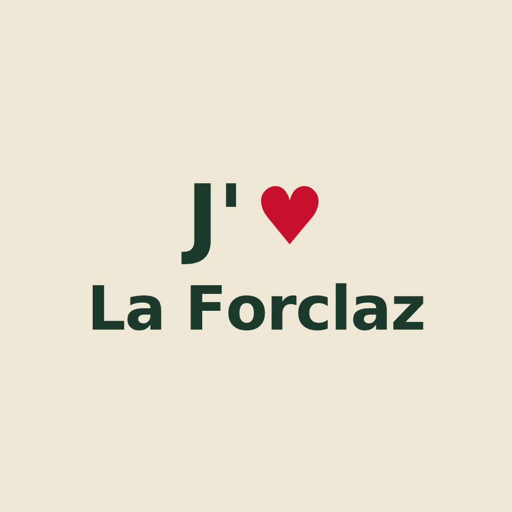Tote bag personnalisé La Forclaz — design J'aime La Forclaz