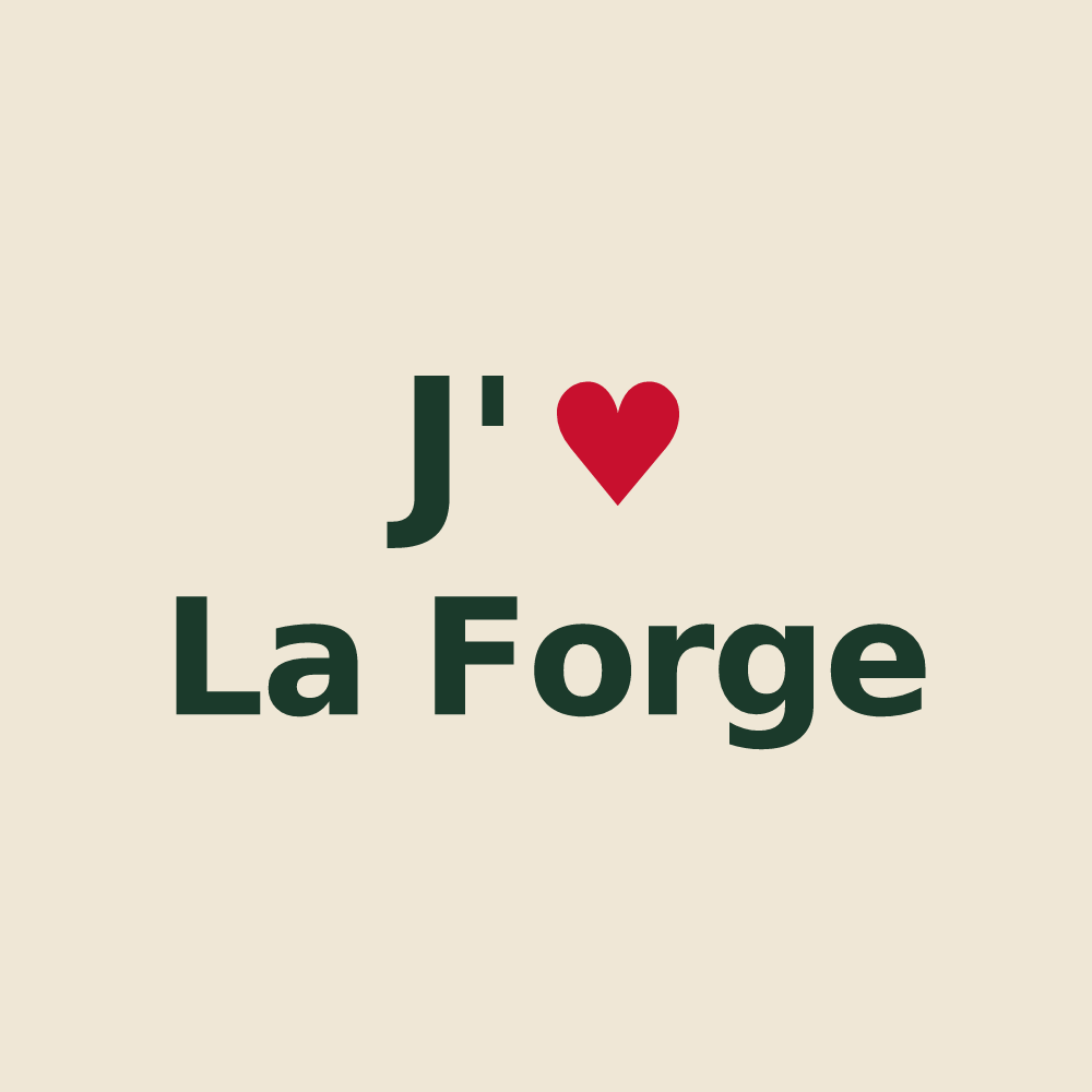 Tote bag personnalisé La Forge — design J'aime La Forge