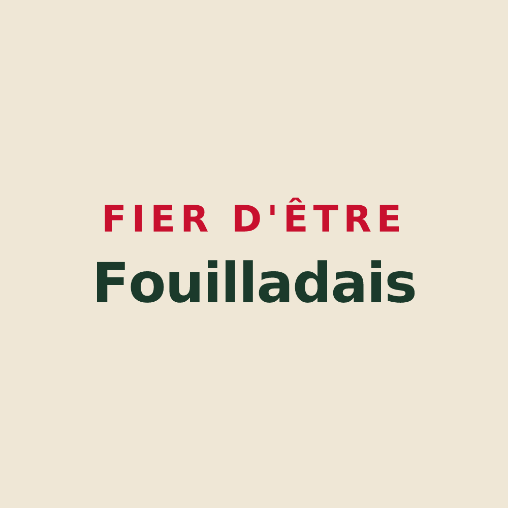 Tote bag « Fier d'être Fouilladais » — design pour La Fouillade