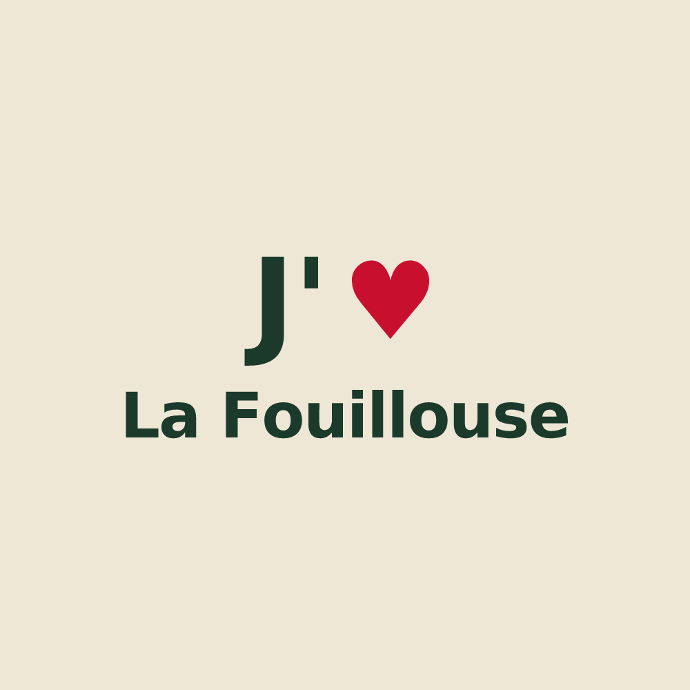 Tote bag personnalisé La Fouillouse — design J'aime La Fouillouse