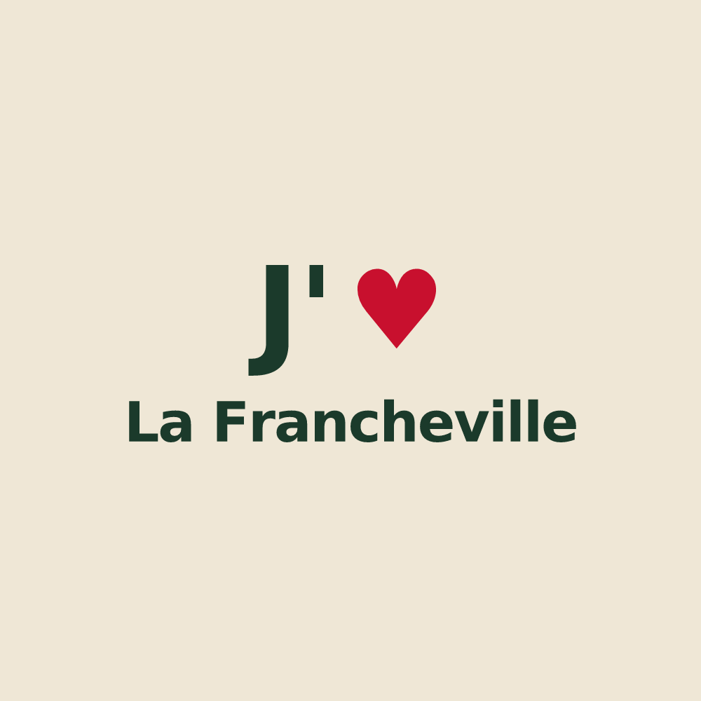 Tote bag personnalisé La Francheville — design J'aime La Francheville