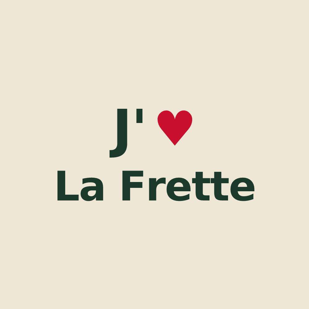 Tote bag personnalisé La Frette — design J'aime La Frette