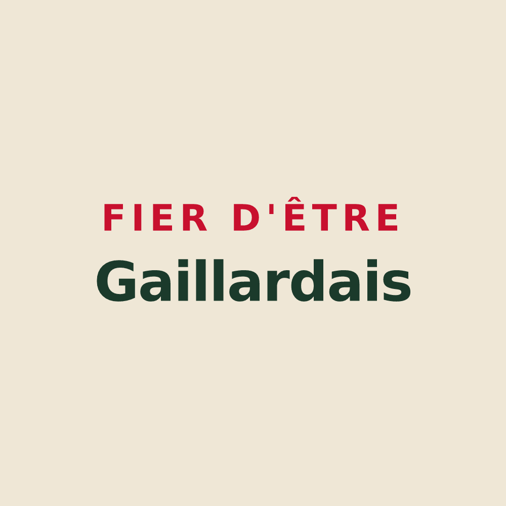 Tote bag « Fier d'être Gaillardais » — design pour La Gaillarde