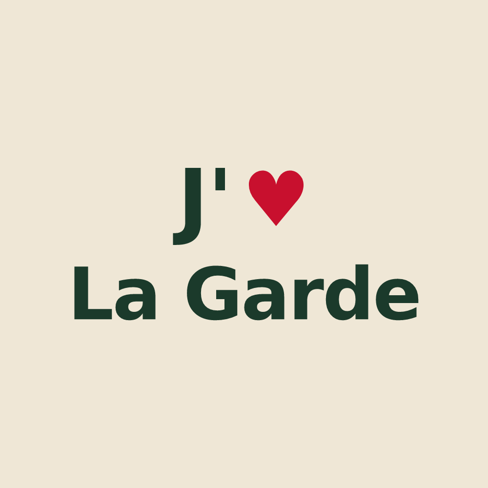 Tote bag personnalisé La Garde — design J'aime La Garde