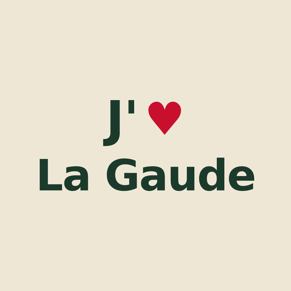 Tote bag personnalisé La Gaude — design J'aime La Gaude