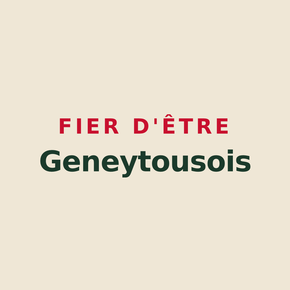 Tote bag « Fier d'être Geneytousois » — design pour La Geneytouse