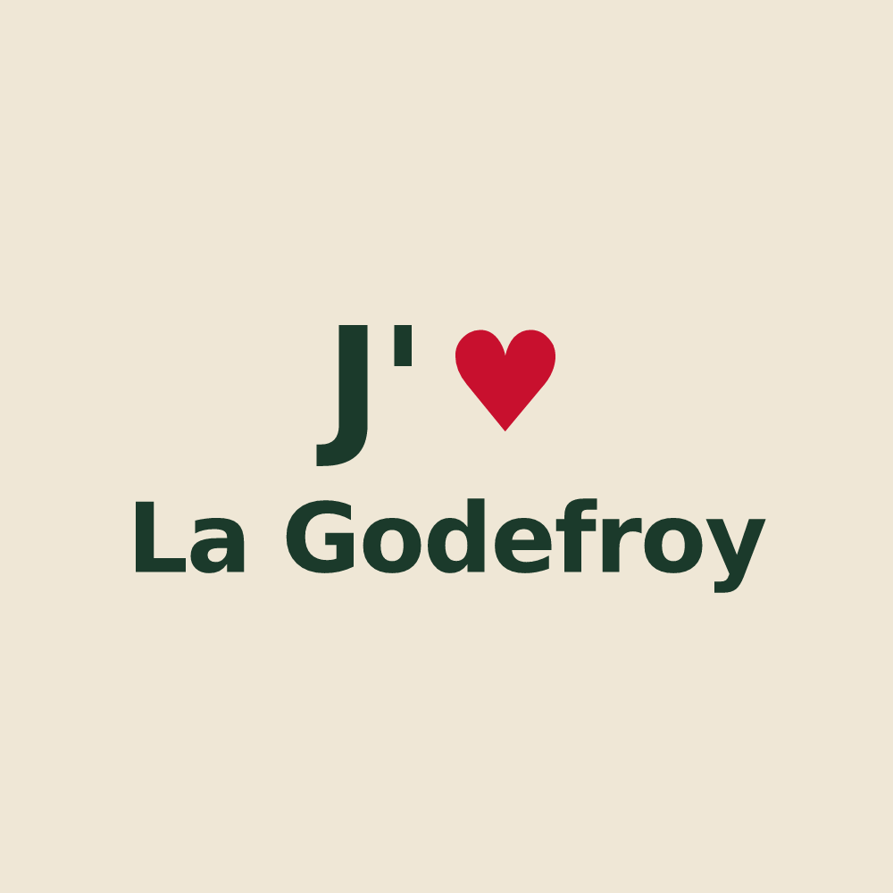 Tote bag personnalisé La Godefroy — design J'aime La Godefroy