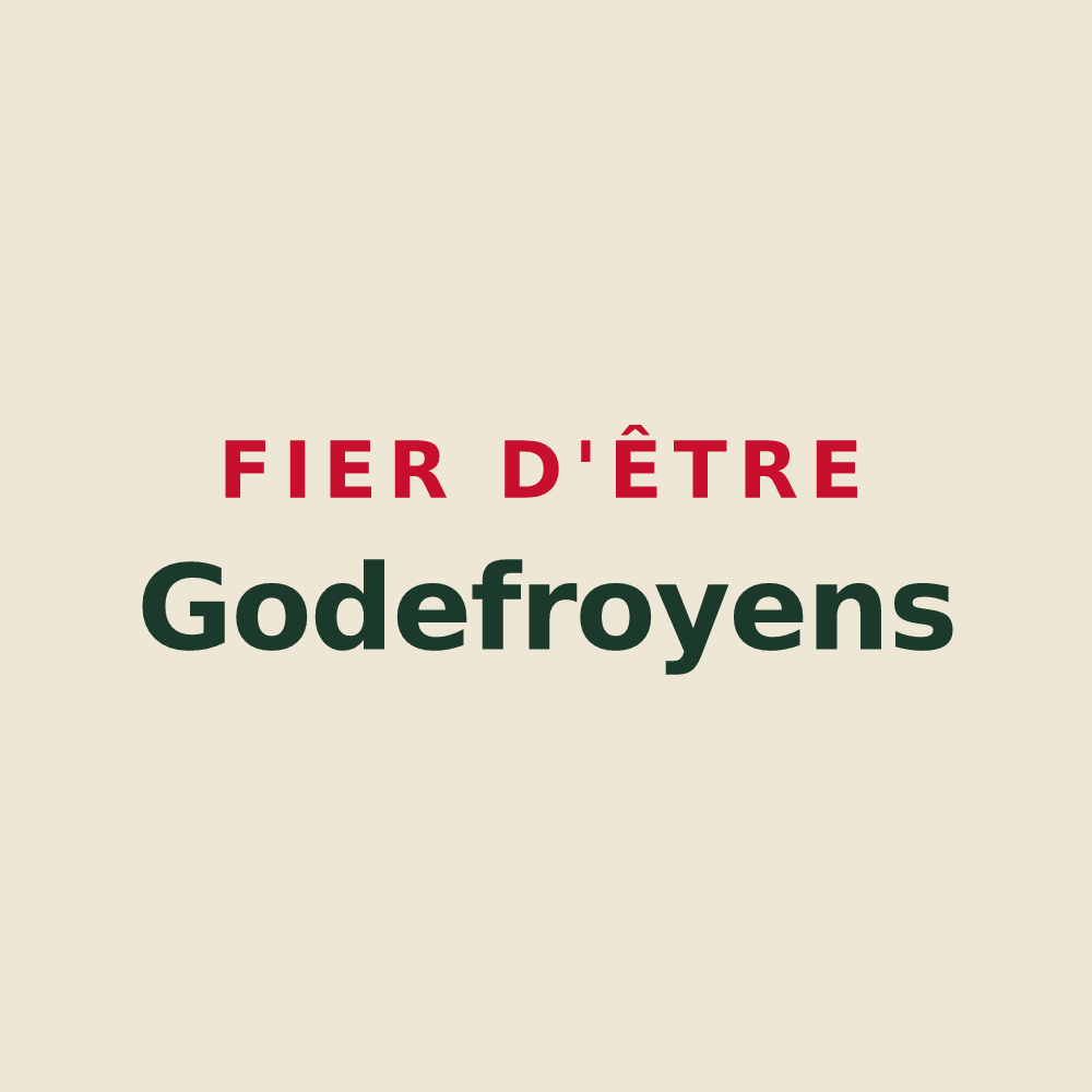 Tote bag « Fier d'être Godefroyens » — design pour La Godefroy