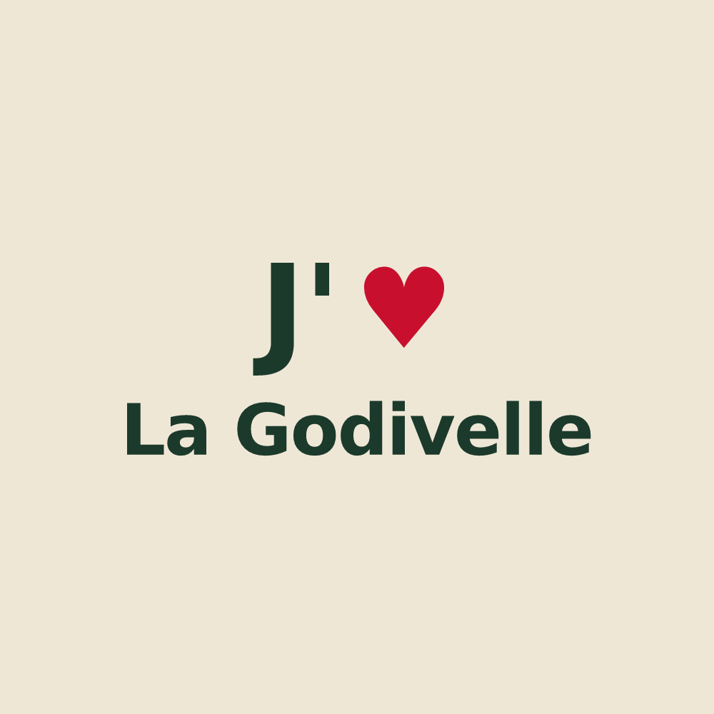 Tote bag personnalisé La Godivelle — design J'aime La Godivelle