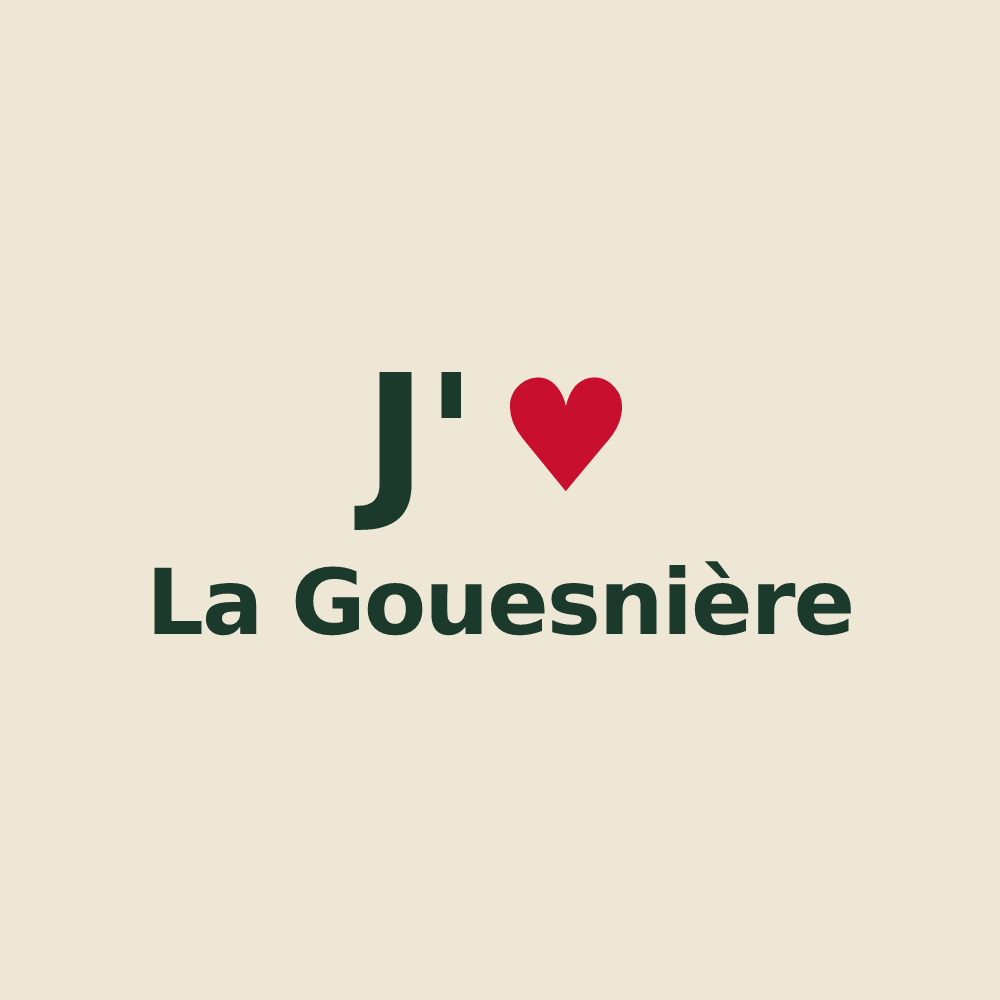 Tote bag personnalisé La Gouesnière — design J'aime La Gouesnière
