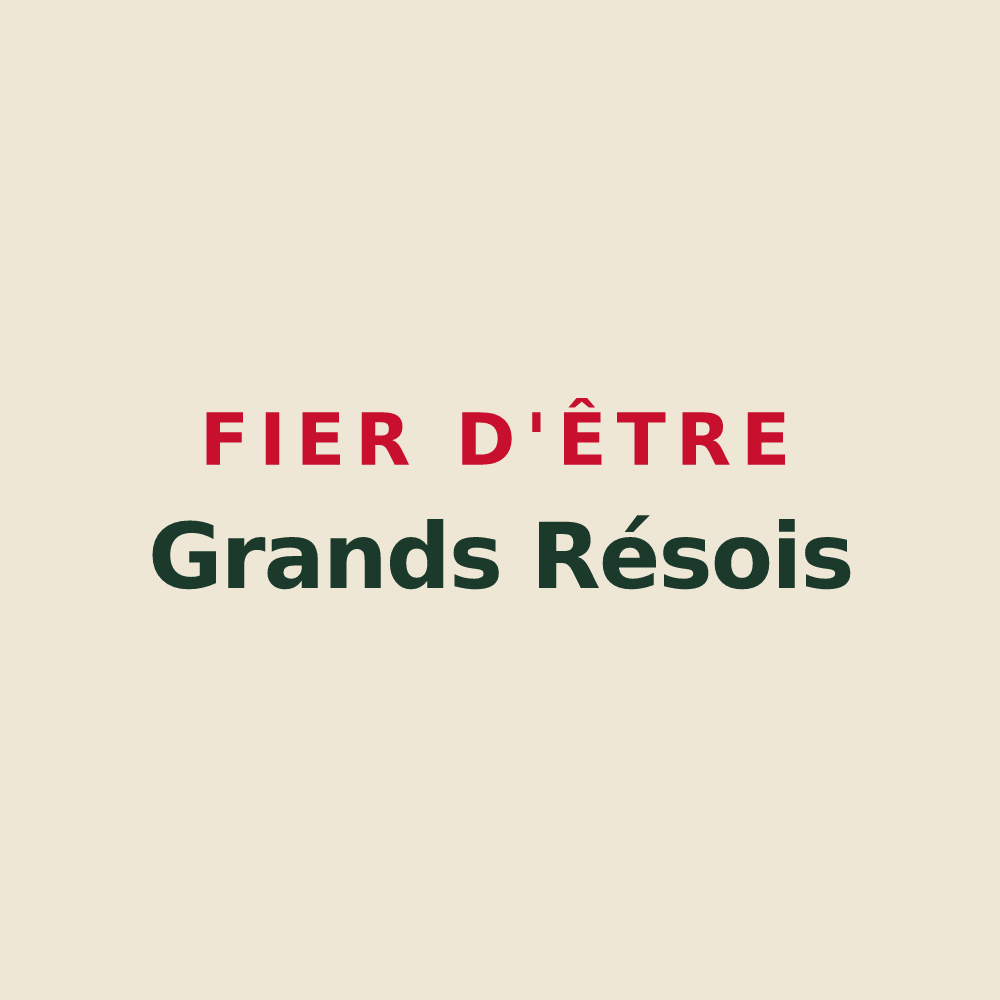 Tote bag « Fier d'être Grands Résois » — design pour La Grande-Résie