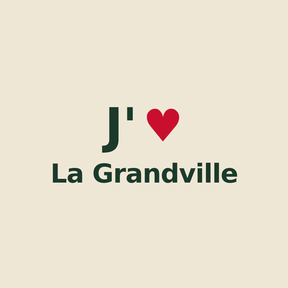 Tote bag personnalisé La Grandville — design J'aime La Grandville