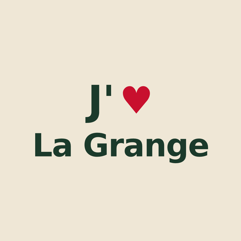 Tote bag personnalisé La Grange — design J'aime La Grange
