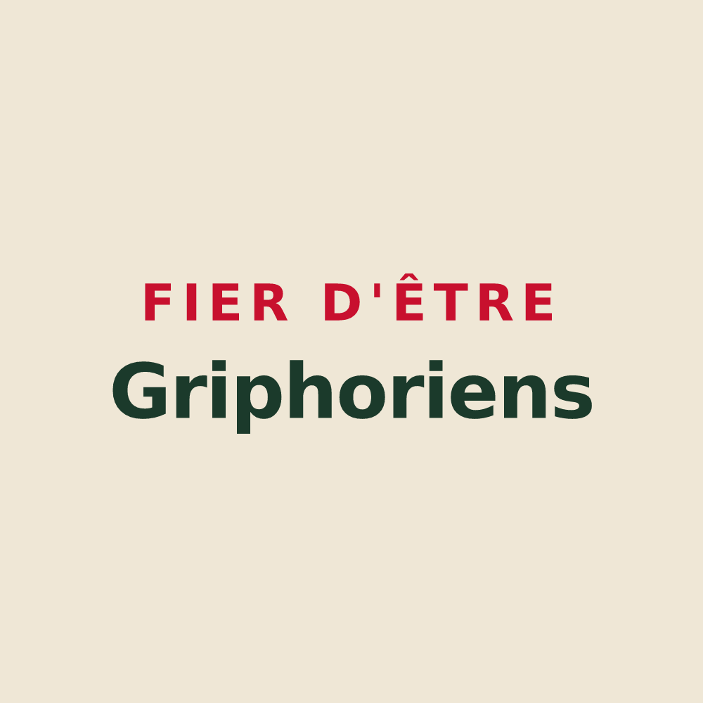 Tote bag « Fier d'être Griphoriens » — design pour La Gripperie-Saint-Symphorien