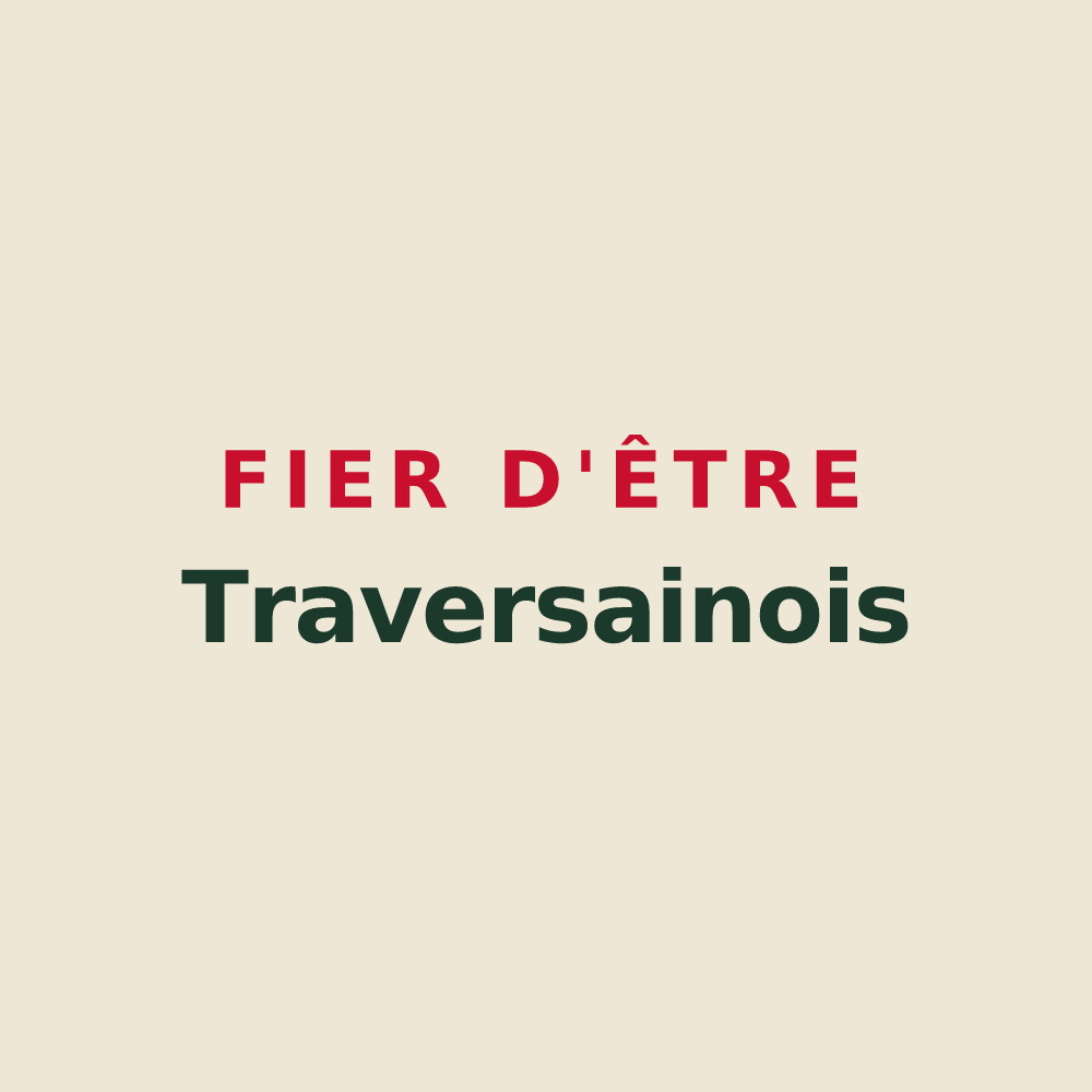 Tote bag « Fier d'être Traversainois » — design pour La Haie-Traversaine