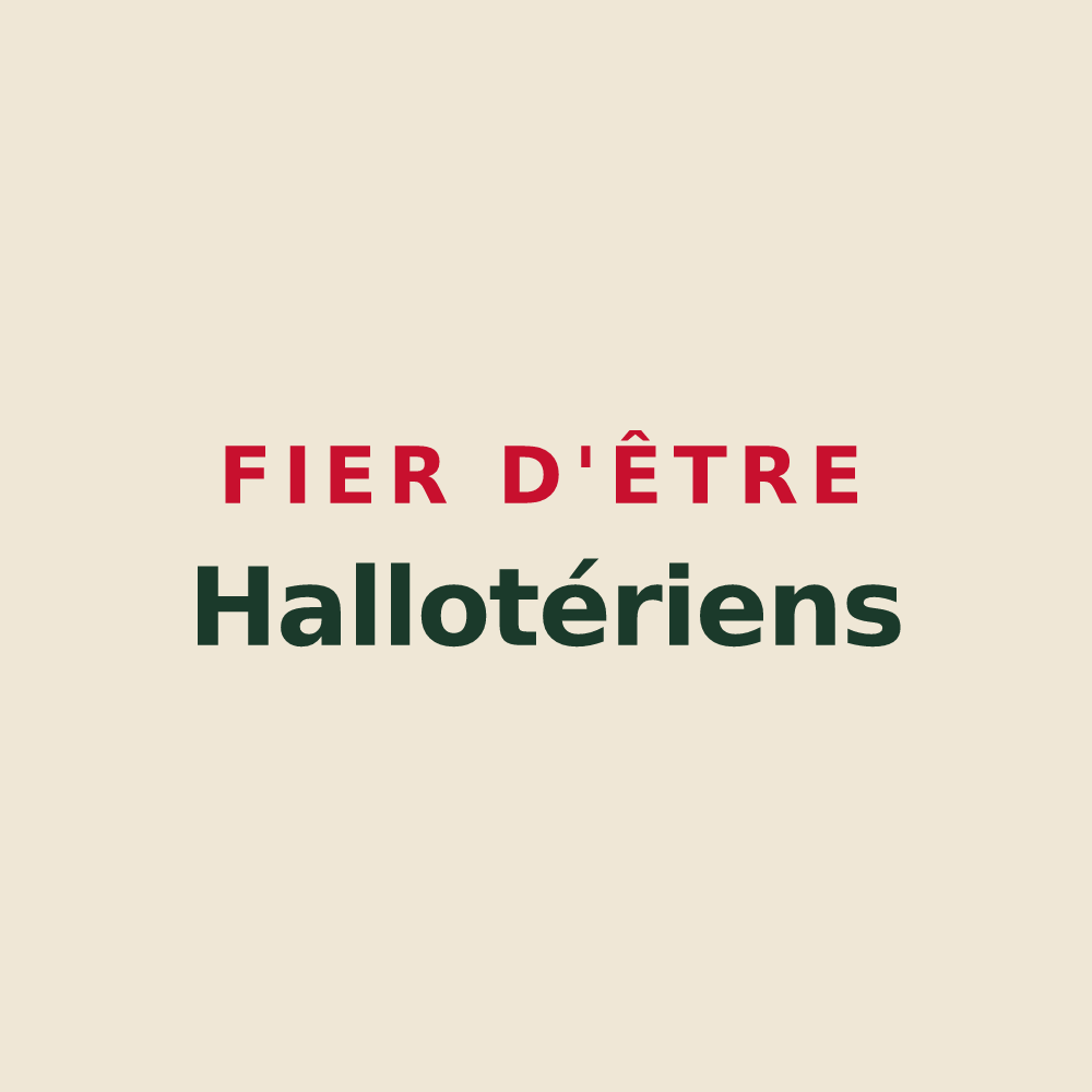 Tote bag « Fier d'être Hallotériens » — design pour La Hallotière