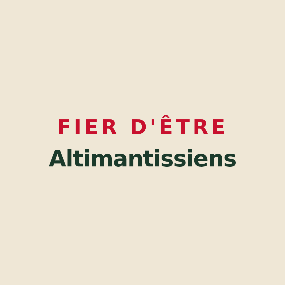 Tote bag « Fier d'être Altimantissiens » — design pour La Haute-Maison