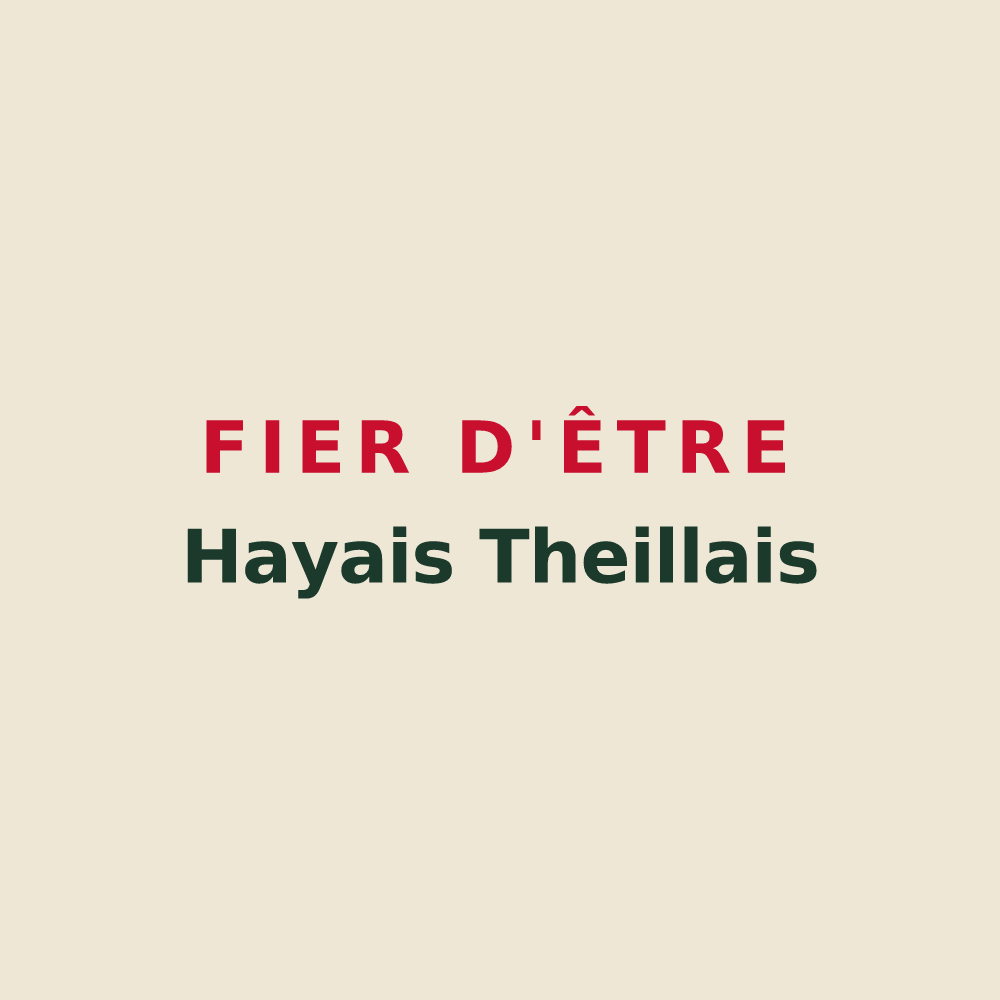 Tote bag « Fier d'être Hayais Theillais » — design pour La Haye-du-Theil