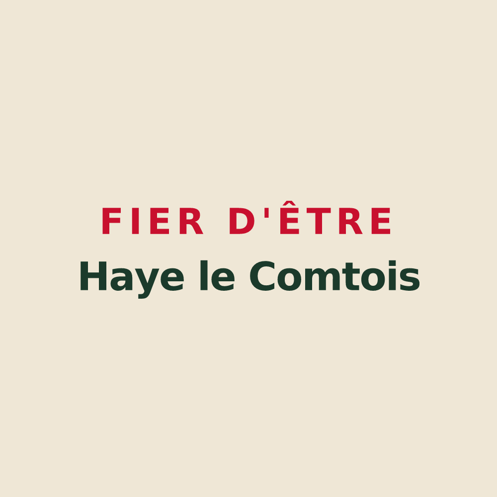 Tote bag « Fier d'être Haye le Comtois » — design pour La Haye-le-Comte