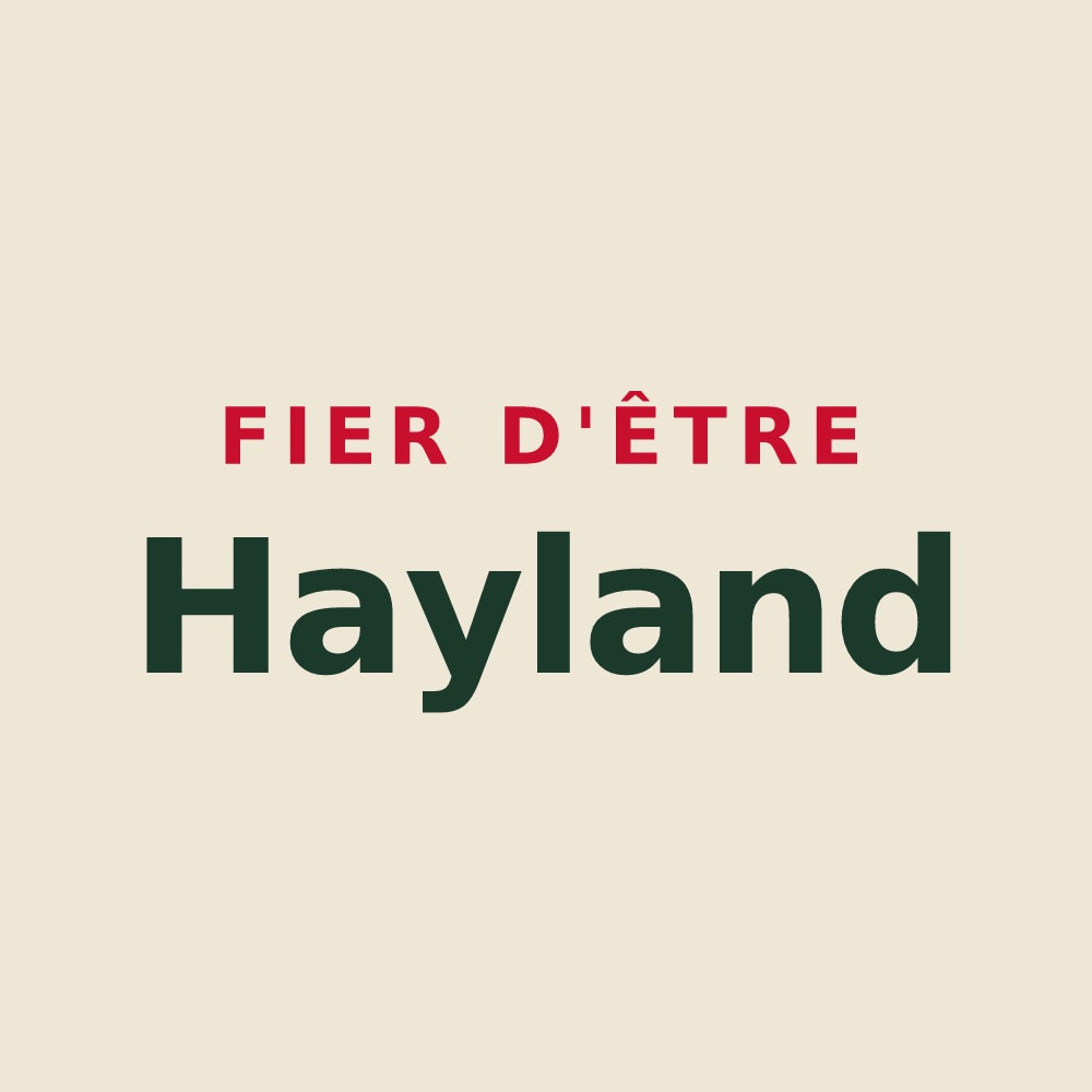 Tote bag « Fier d'être Hayland » — design pour La Haye-Pesnel
