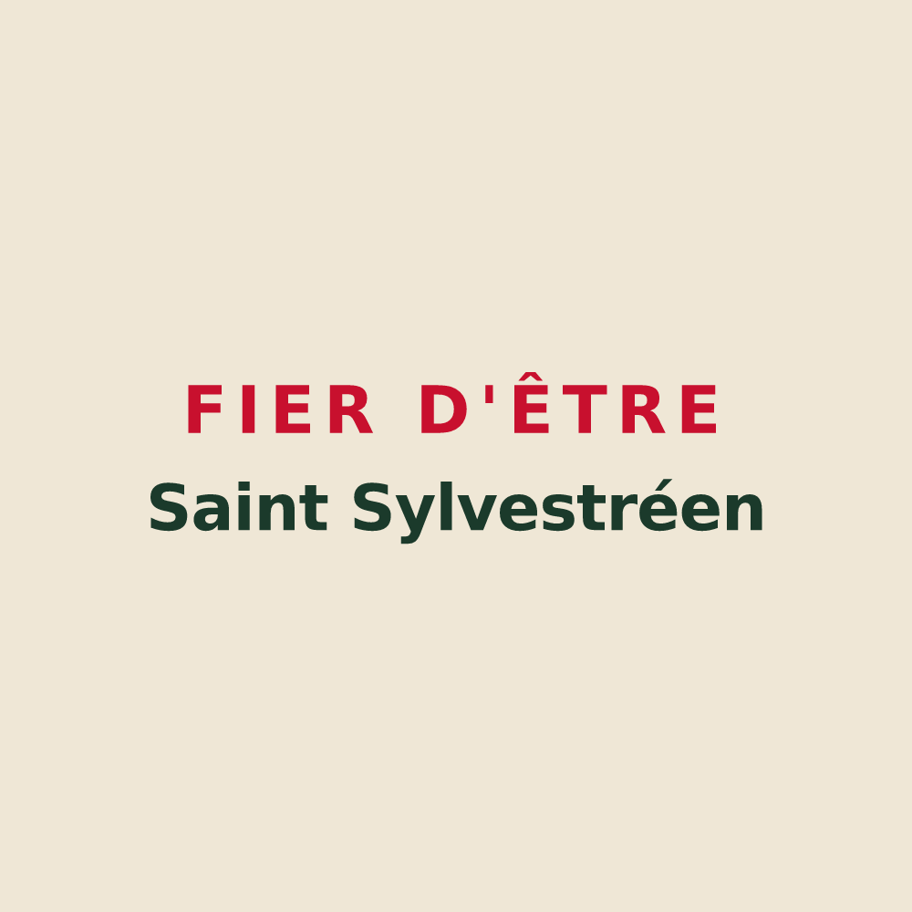 Tote bag « Fier d'être Saint Sylvestréen » — design pour La Haye-Saint-Sylvestre