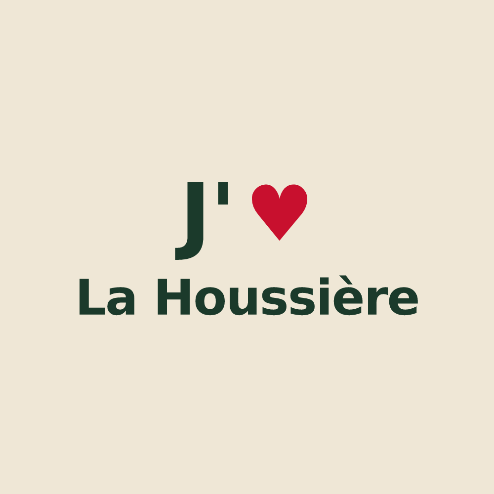 Tote bag personnalisé La Houssière — design J'aime La Houssière