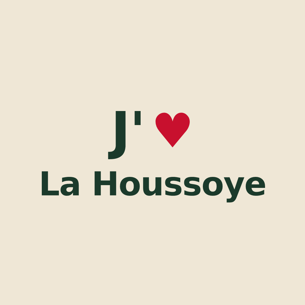 Tote bag personnalisé La Houssoye — design J'aime La Houssoye