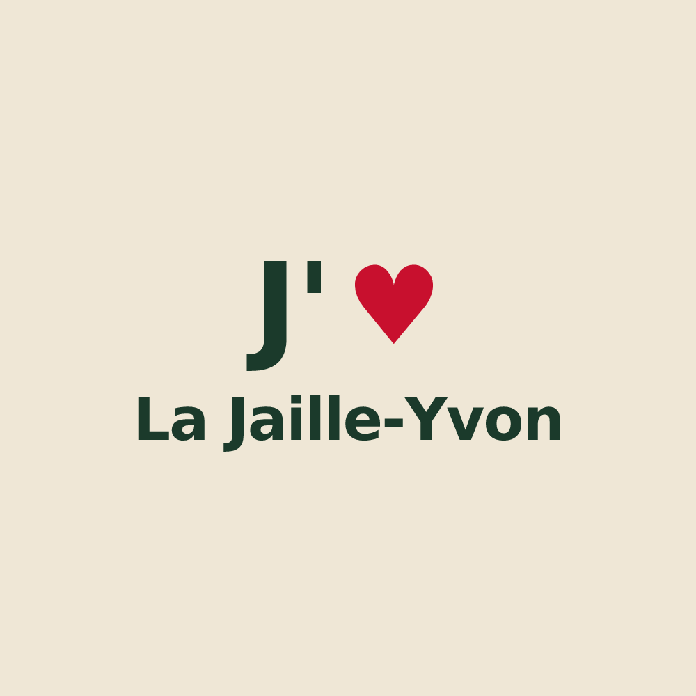 Tote bag personnalisé La Jaille-Yvon — design « J'aime La Jaille-Yvon » imprimé sur le tote bag