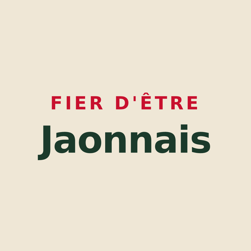 Tote bag « Fier d'être Jaonnais » — design pour La Jaille-Yvon