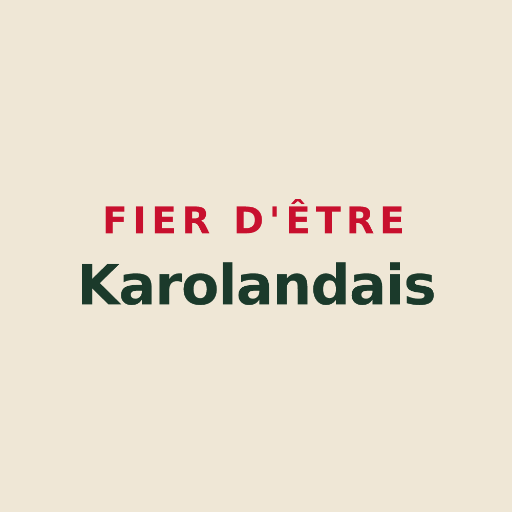 Tote bag « Fier d'être Karolandais » — design pour La Lande-Chasles