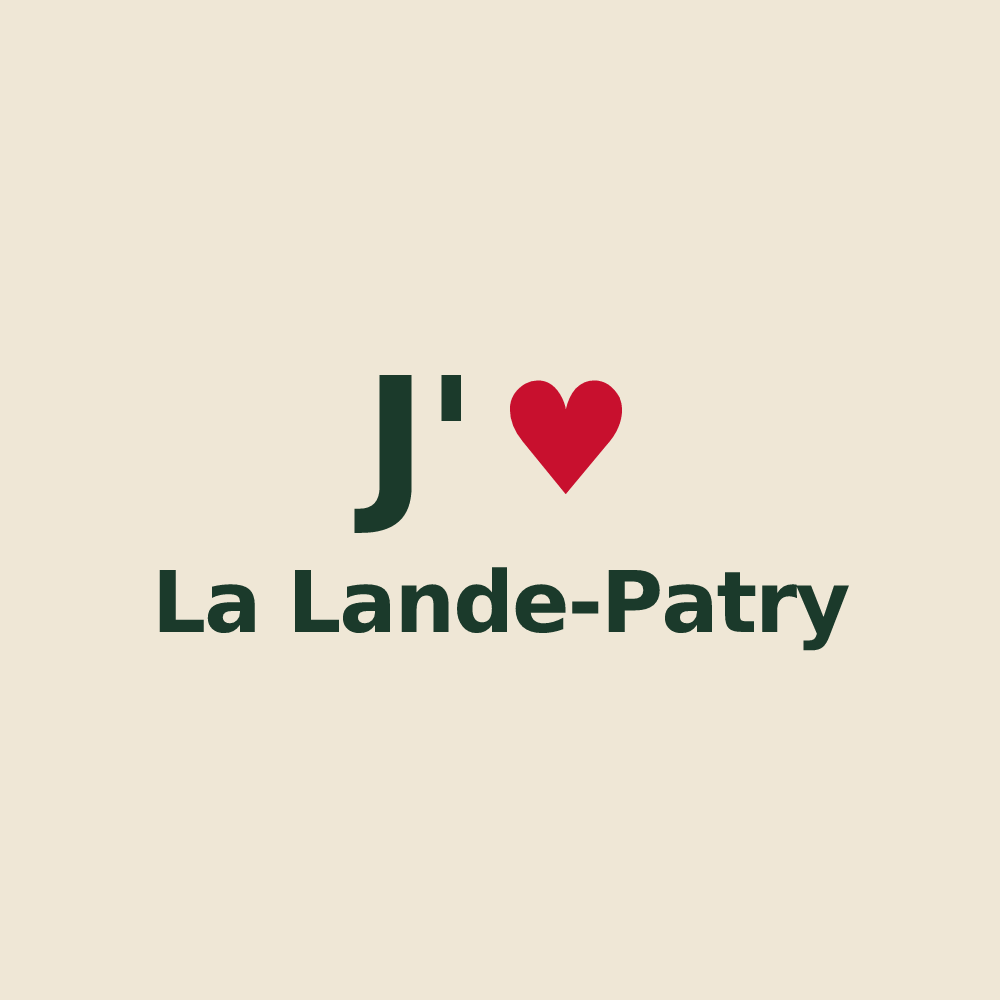 Tote bag personnalisé La Lande-Patry — design J'aime La Lande-Patry