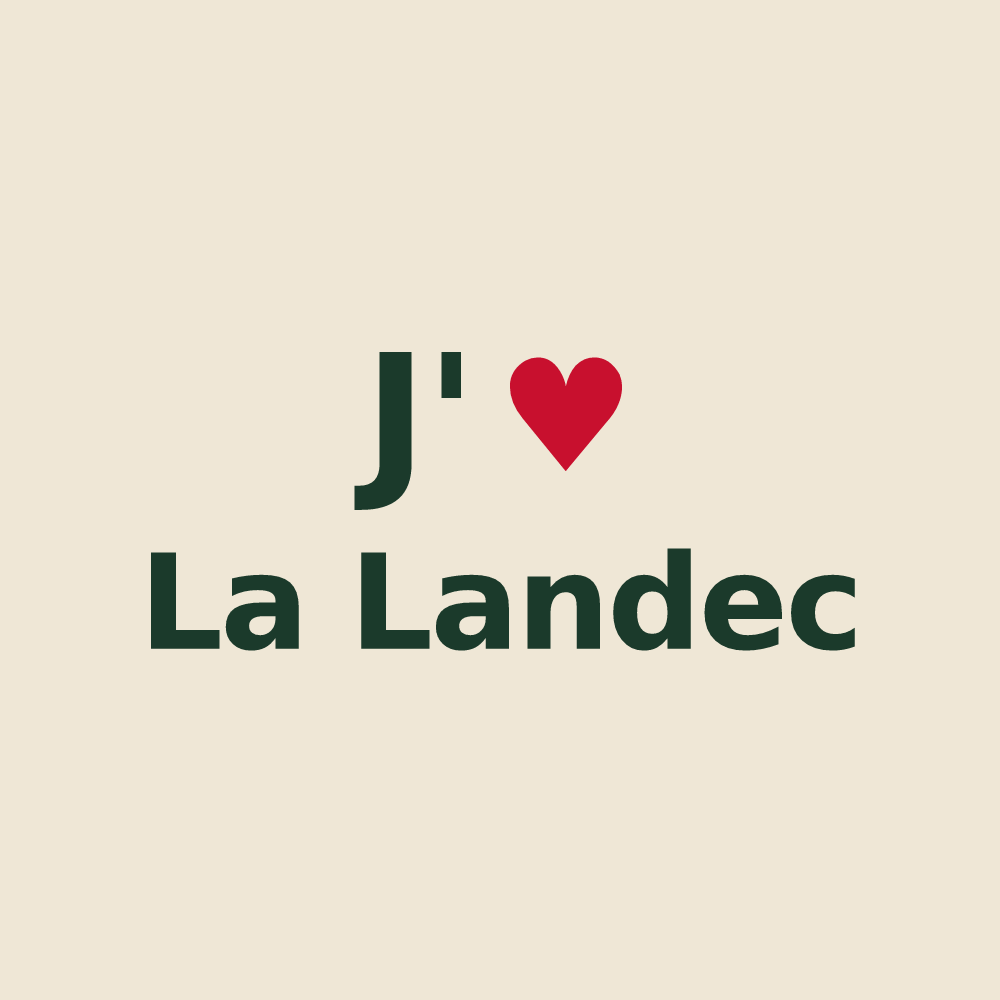Tote bag personnalisé La Landec — design J'aime La Landec