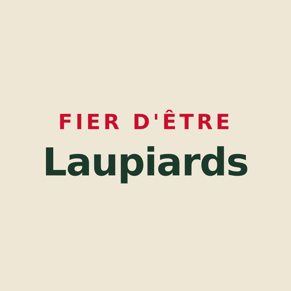Tote bag « Fier d'être Laupiards » — design pour La Laupie