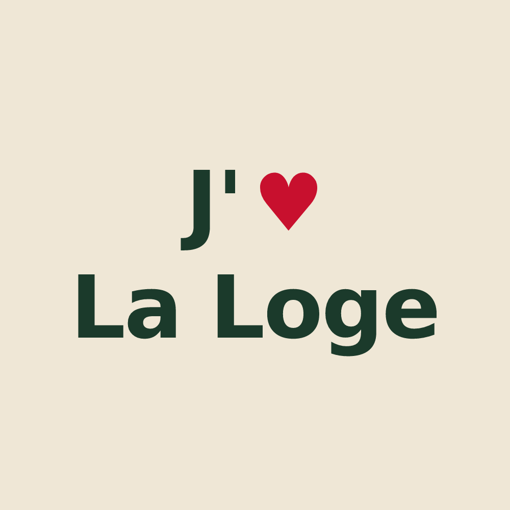 Tote bag personnalisé La Loge — design J'aime La Loge