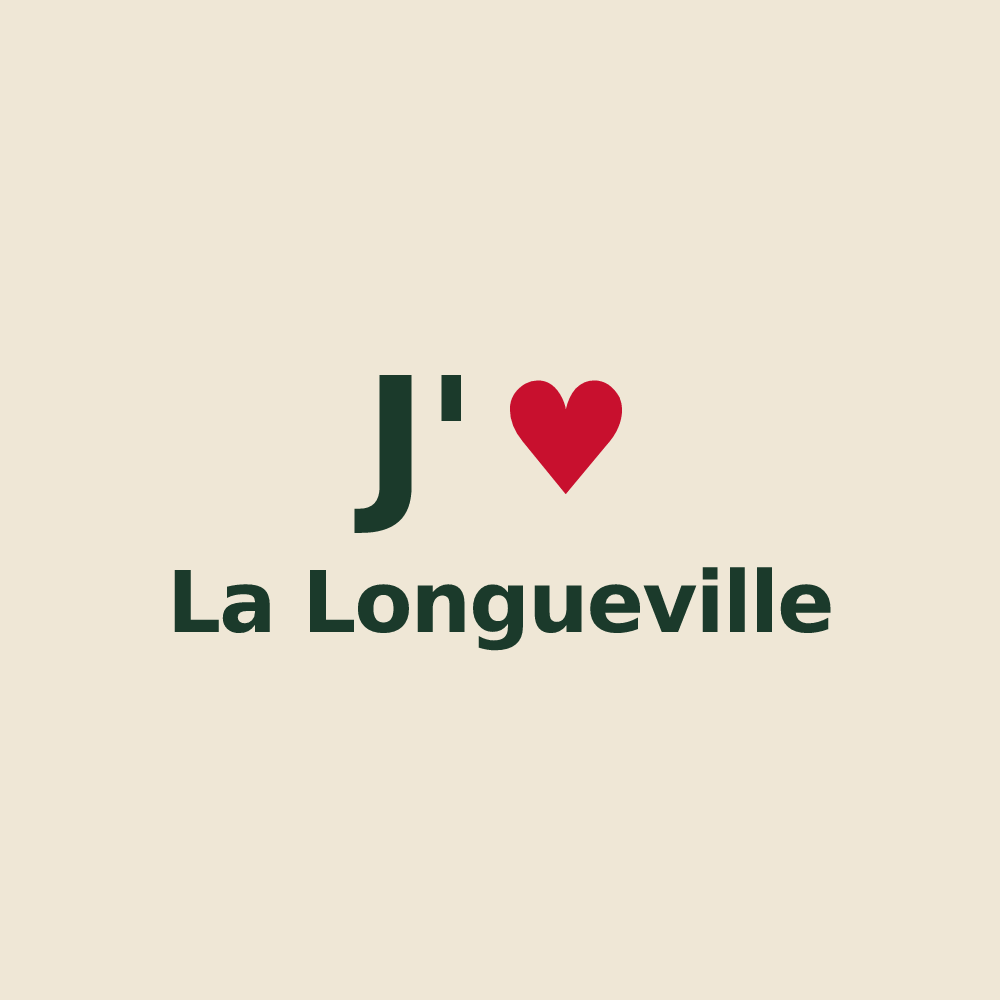 Tote bag personnalisé La Longueville — design J'aime La Longueville