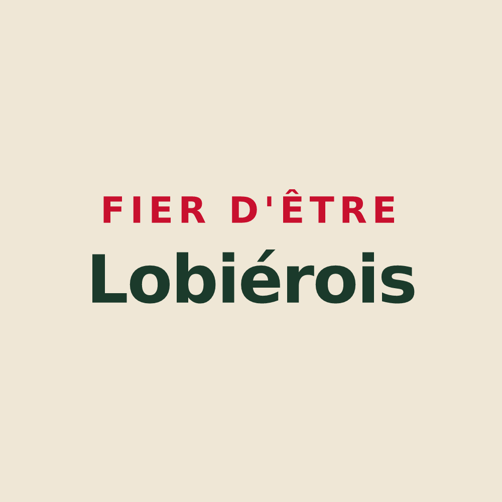 Tote bag « Fier d'être Lobiérois » — design pour La Loubière
