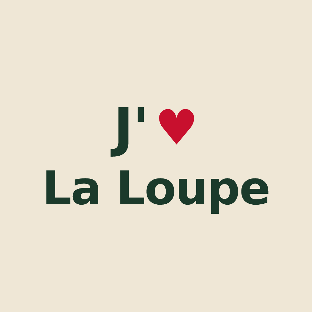 Tote bag personnalisé La Loupe — design J'aime La Loupe