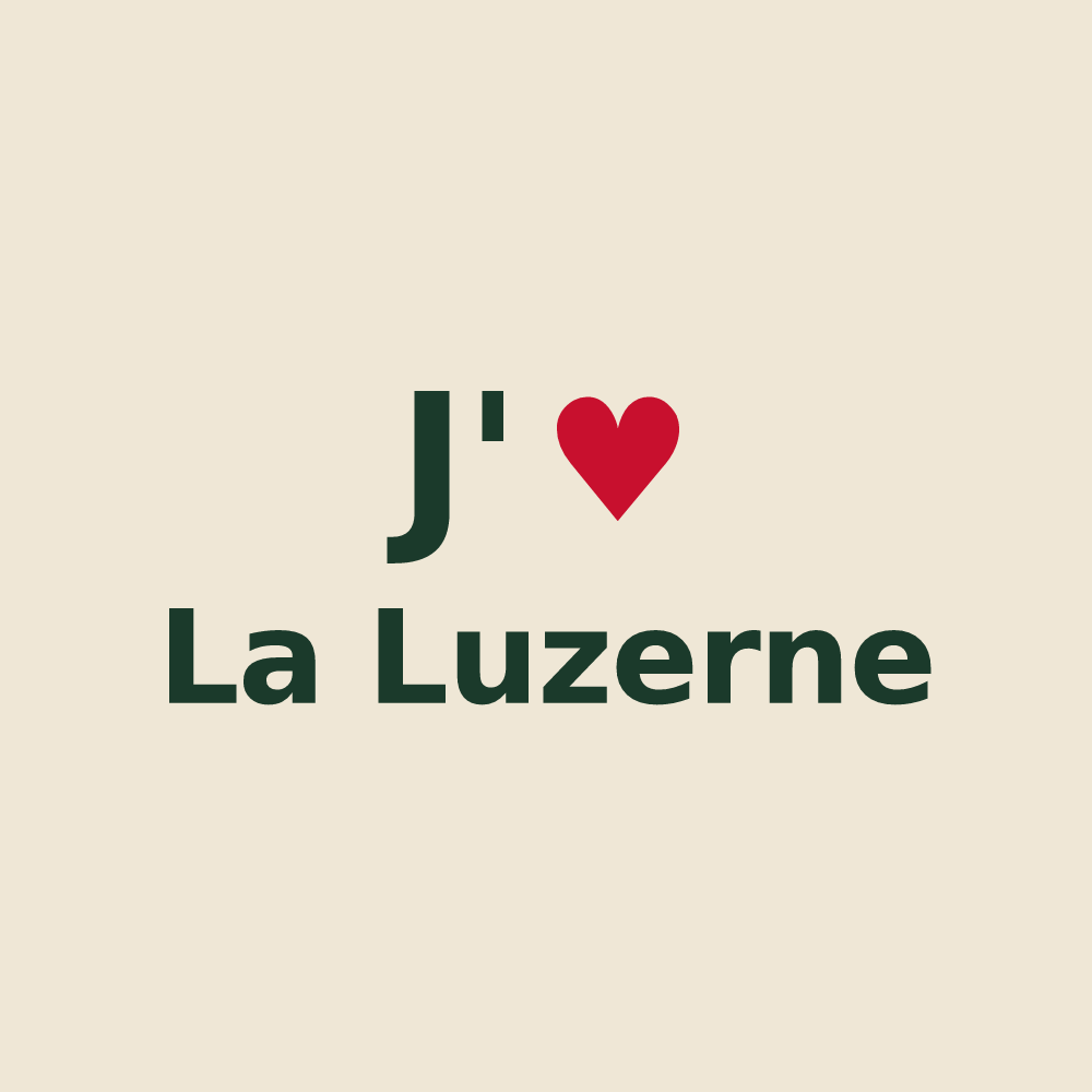 Tote bag personnalisé La Luzerne — design J'aime La Luzerne