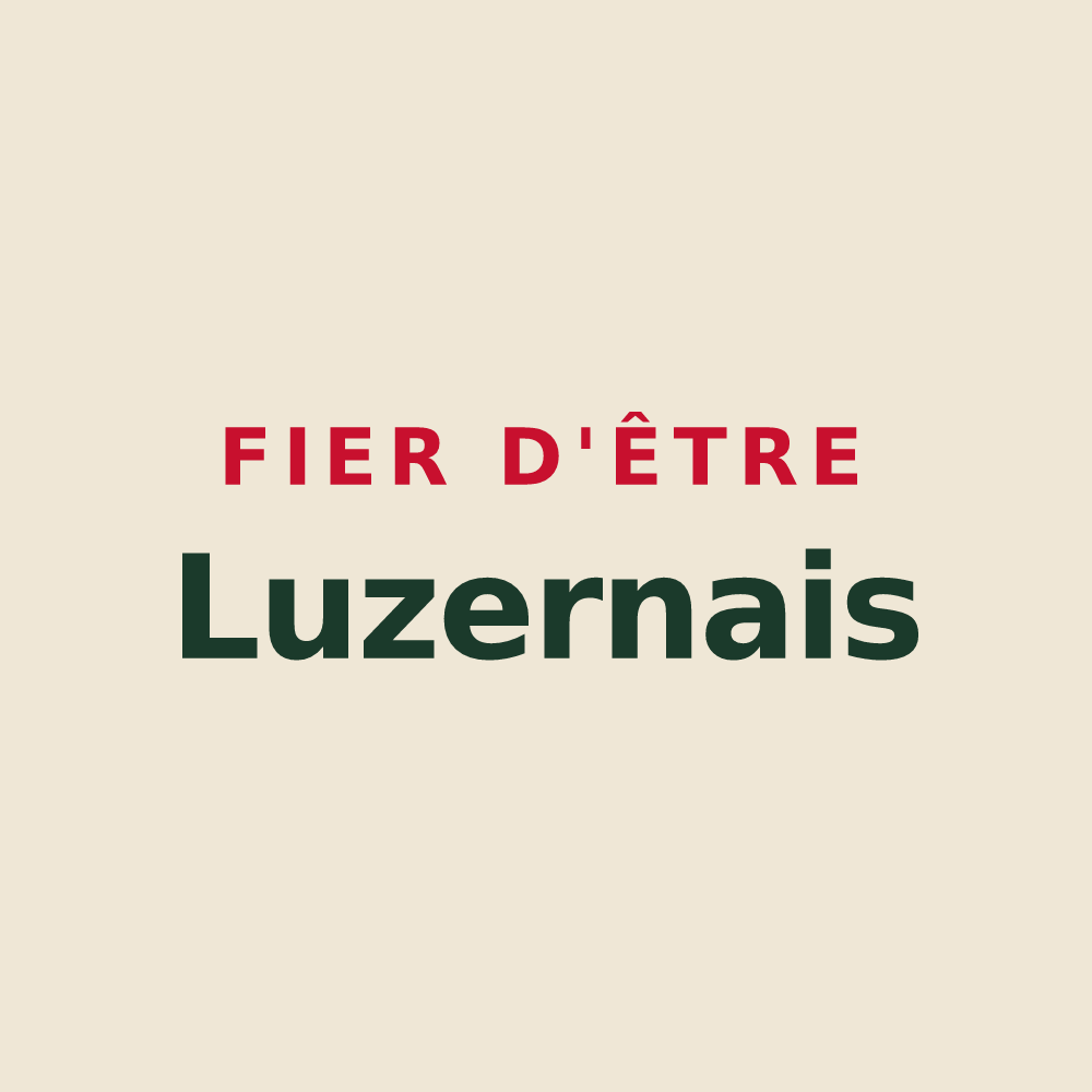 Tote bag « Fier d'être Luzernais » — design pour La Luzerne