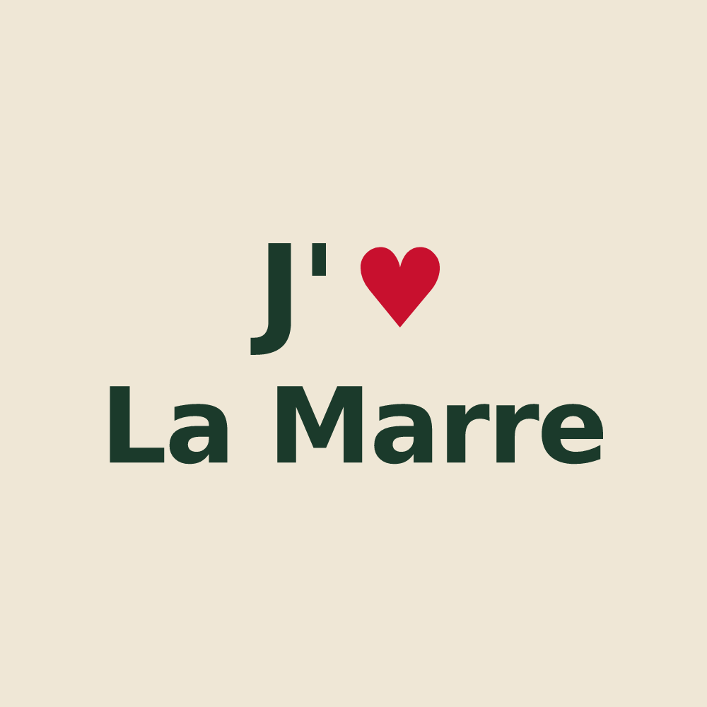 Tote bag personnalisé La Marre — design J'aime La Marre
