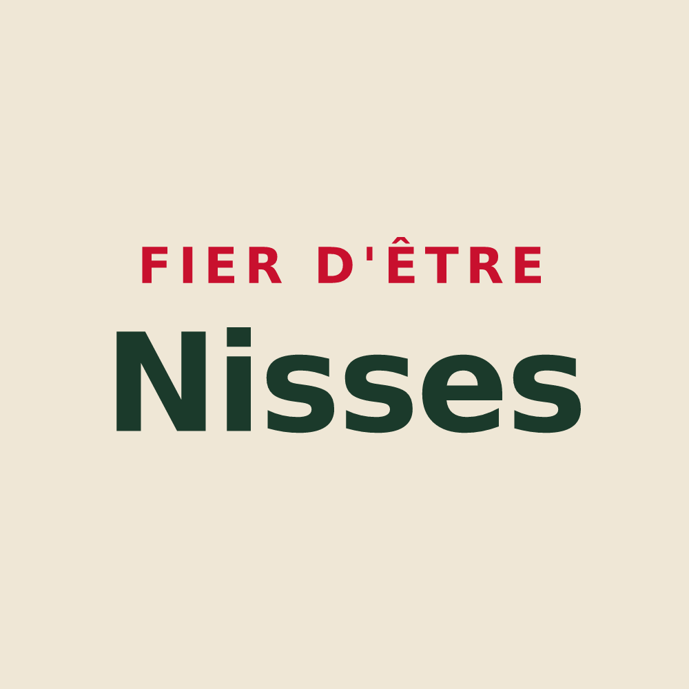 Tote bag « Fier d'être Nisses » — design pour La Marre