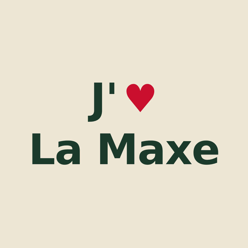 Tote bag personnalisé La Maxe — design J'aime La Maxe