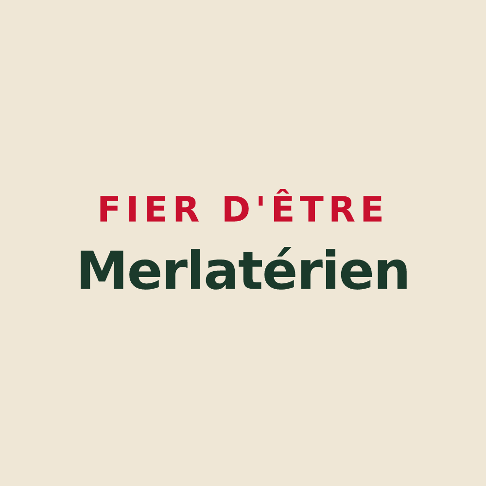 Tote bag « Fier d'être Merlatérien » — design pour La Merlatière