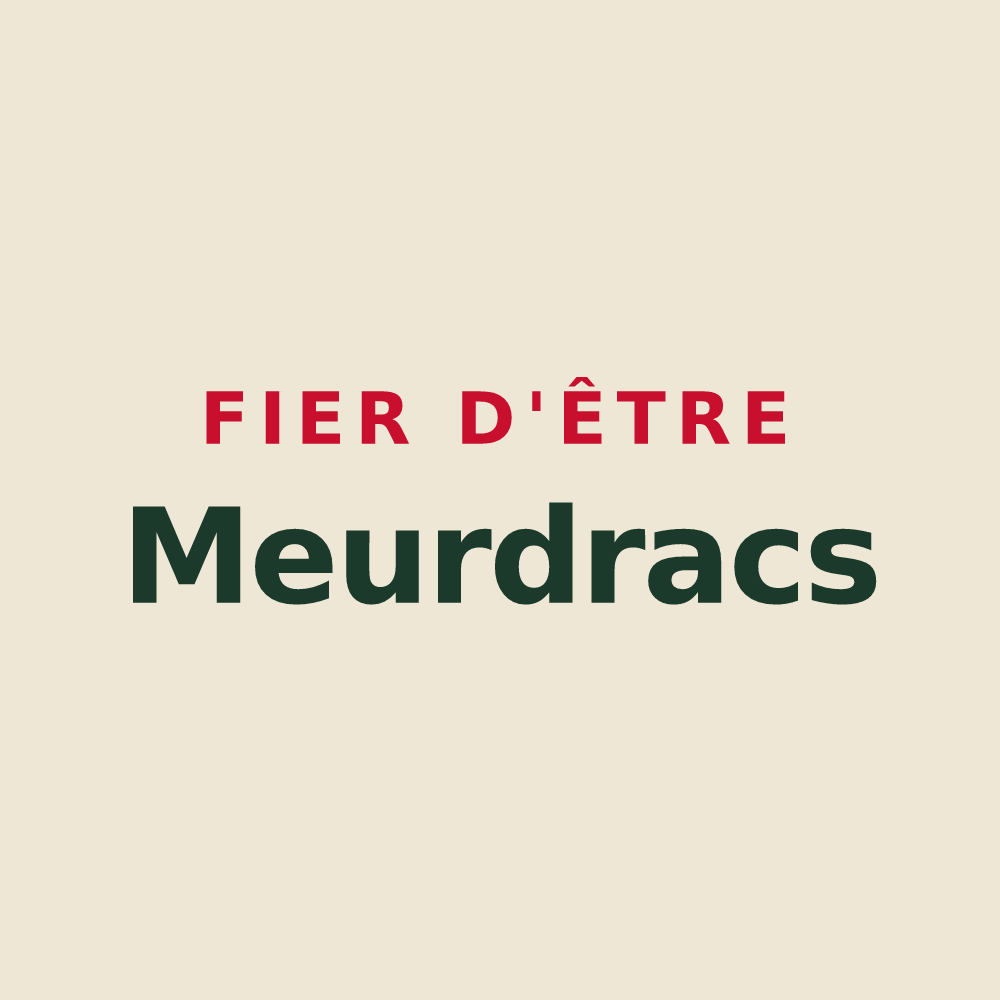 Tote bag « Fier d'être Meurdracs » — design pour La Meurdraquière