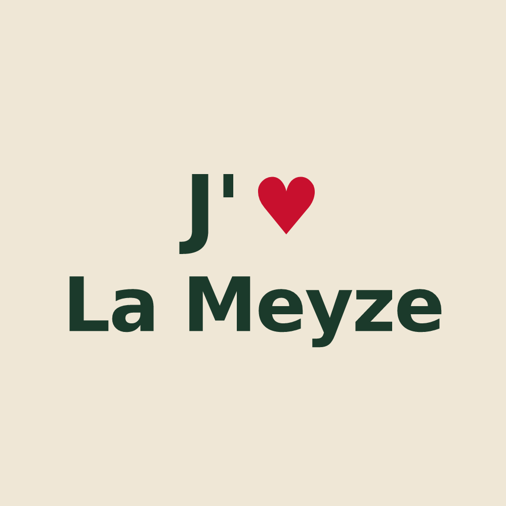Tote bag personnalisé La Meyze — design J'aime La Meyze