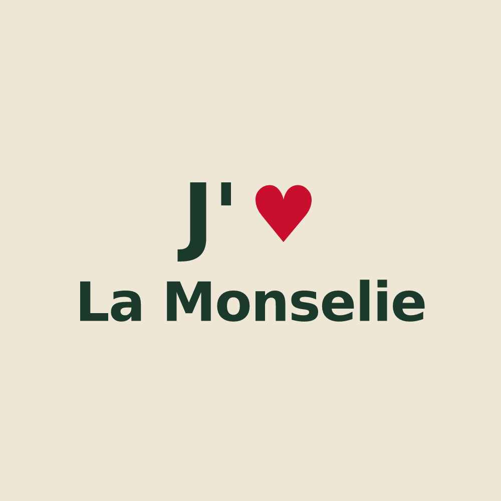 Tote bag personnalisé La Monselie — design J'aime La Monselie